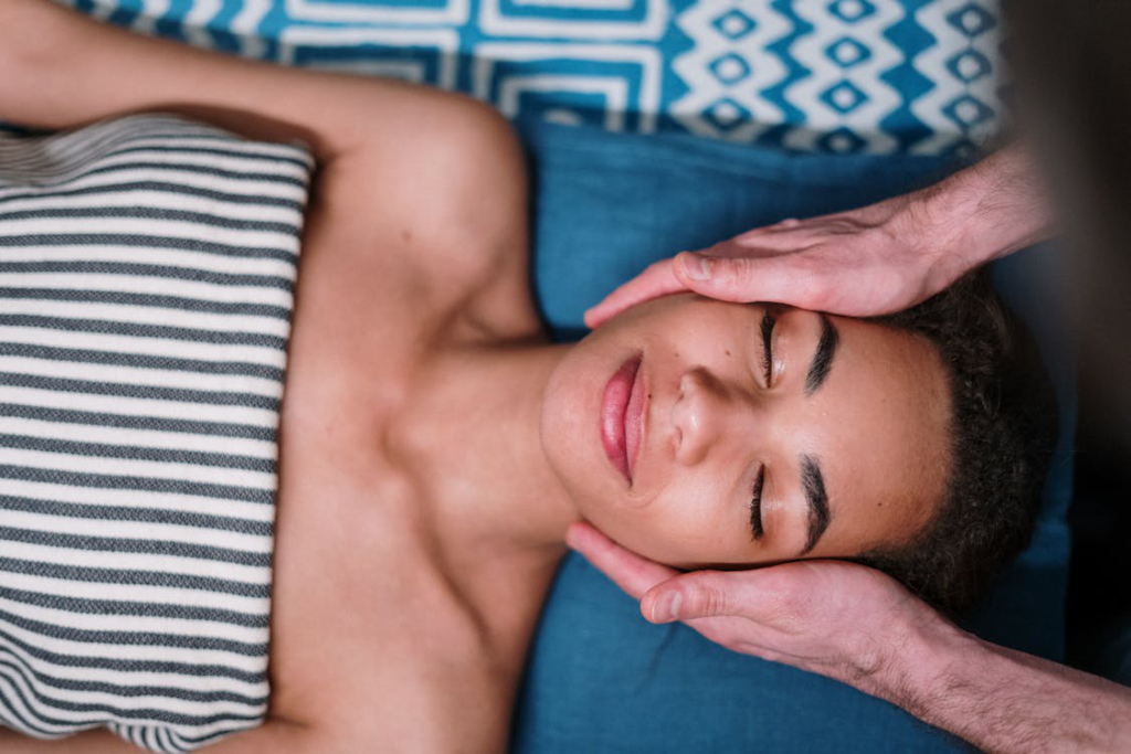 A person getting a massage