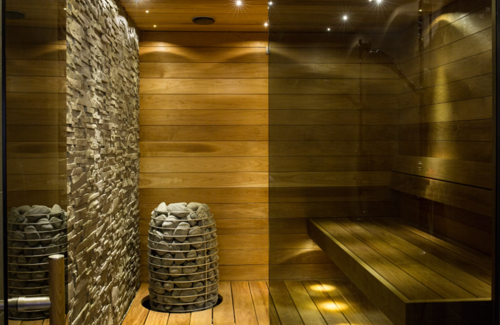 A relaxing infrared sauna.